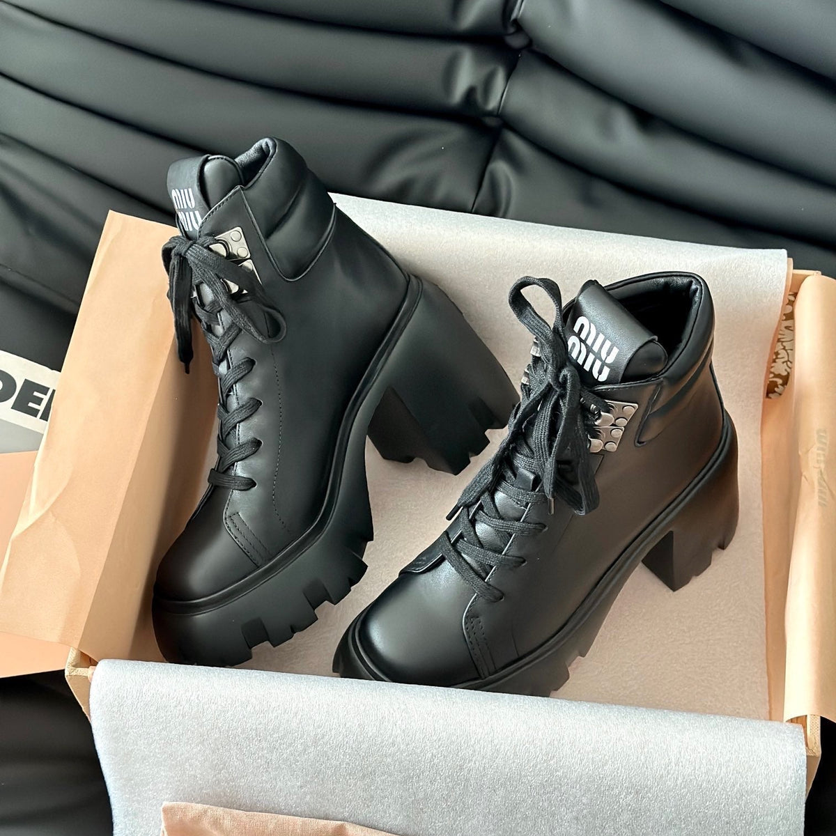 MIU M BOOTS