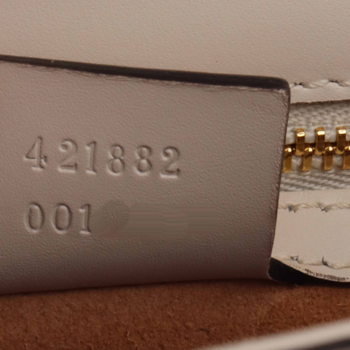 Gucci Small White Sylvie Bag.