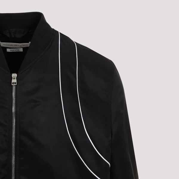 Alexander Mcqueen Piping Harness Bomber Men