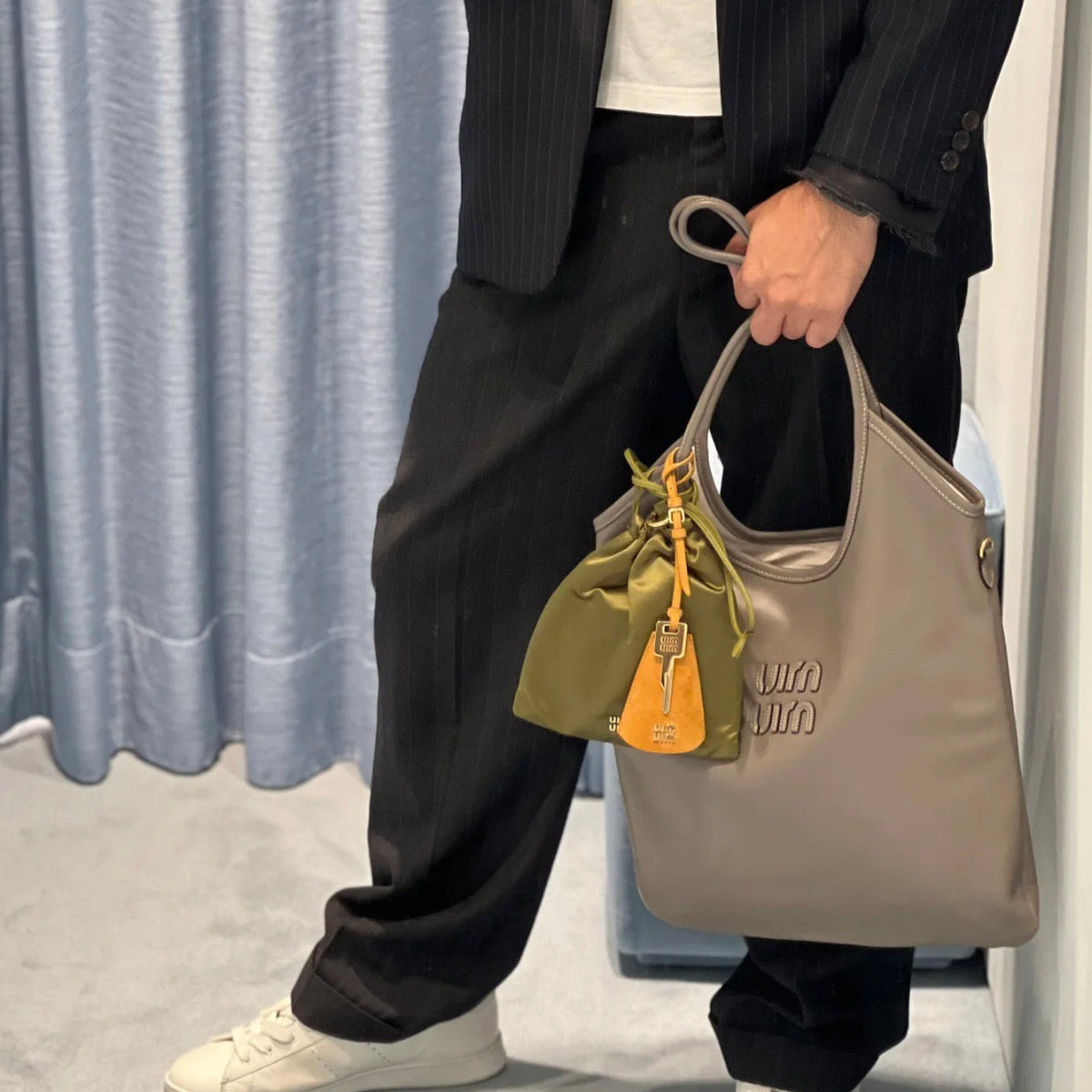 MIU M IVY LEATHER BAG