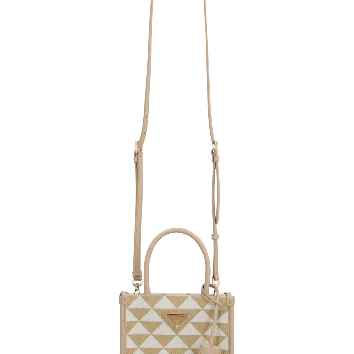 PRADA Embroidered Fabric Micro Handbag