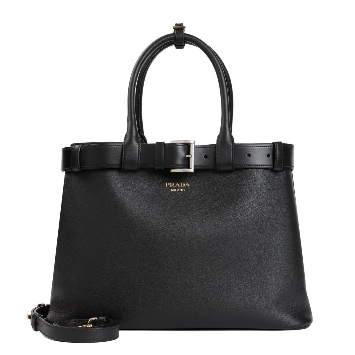 PRADA Large Buckle Handbag