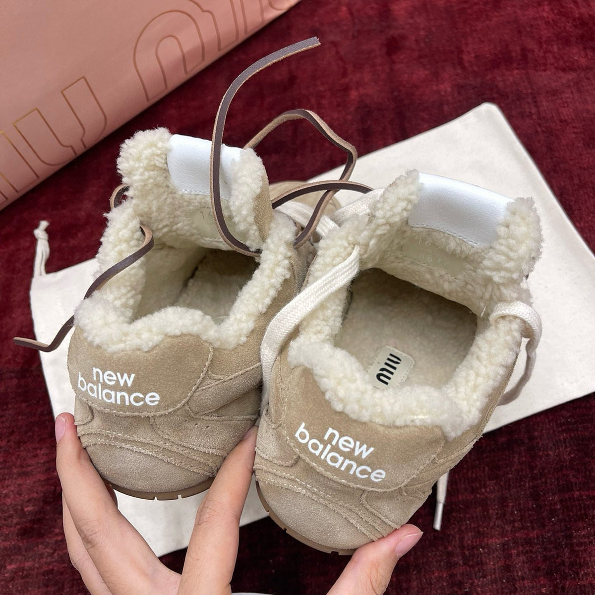 MIU M x NEW BALANCE TRAINERS