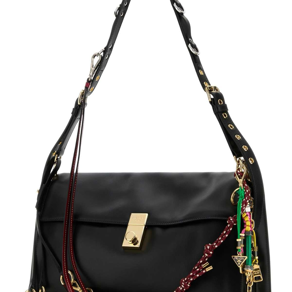 PRADA Large Soft Sound Shoulder Handbag