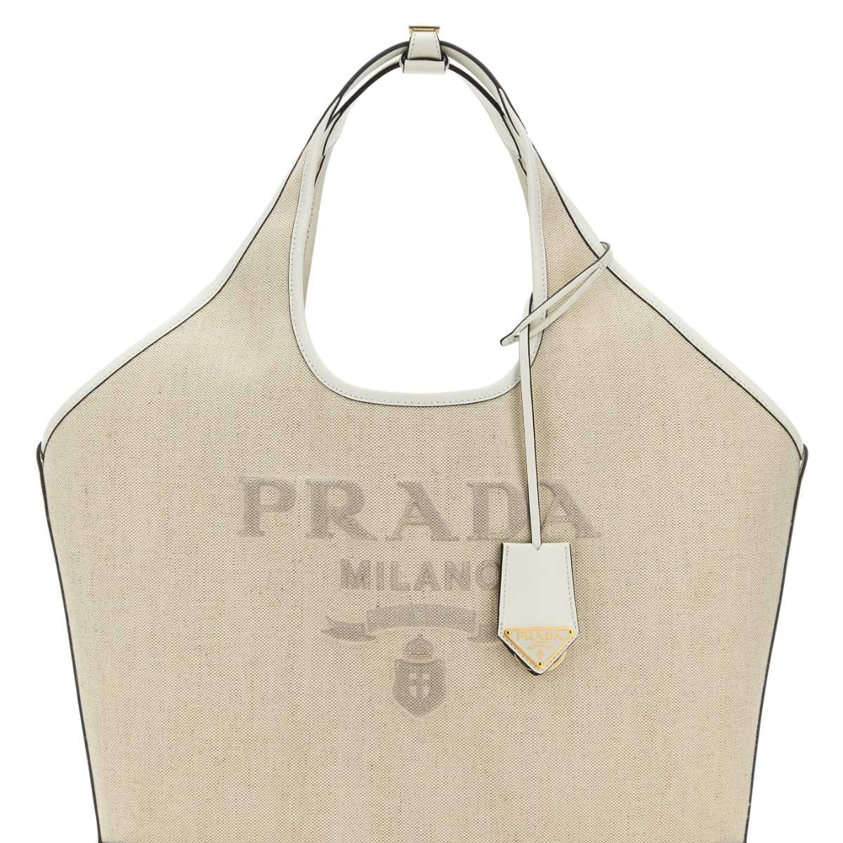 PRADA Canvas Shopping Handbag
