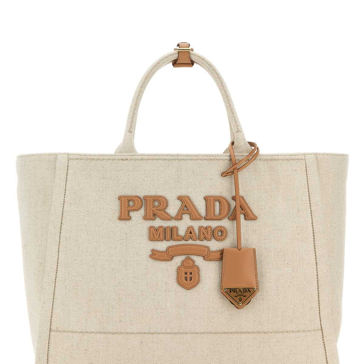 PRADA Canvas Shopping Handbag