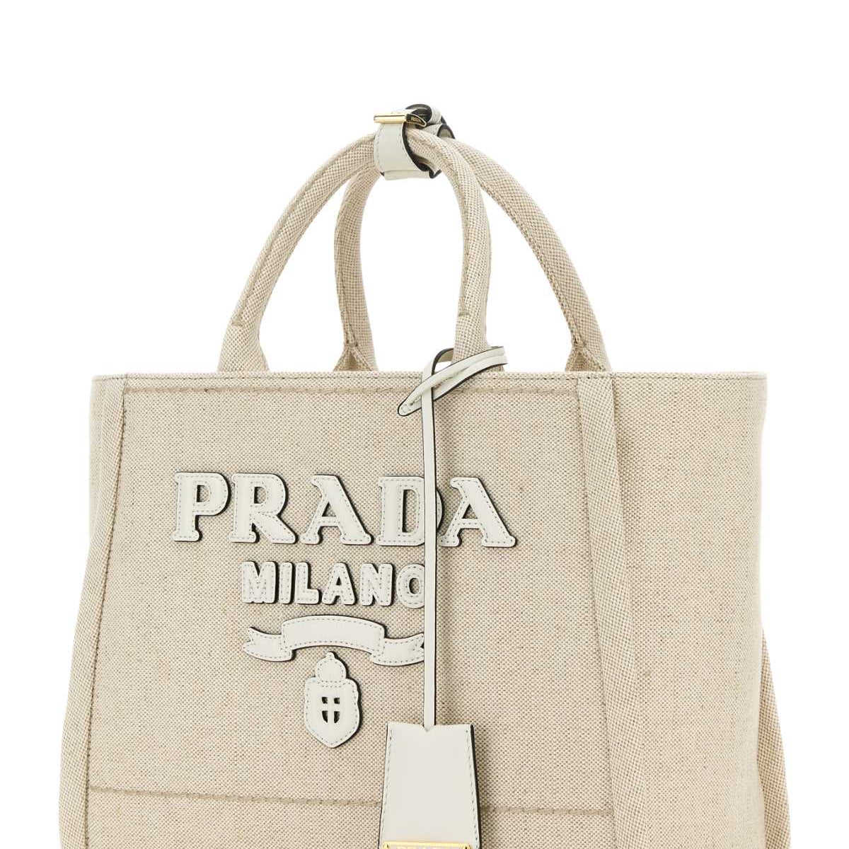 PRADA Canvas Shopping Handbag