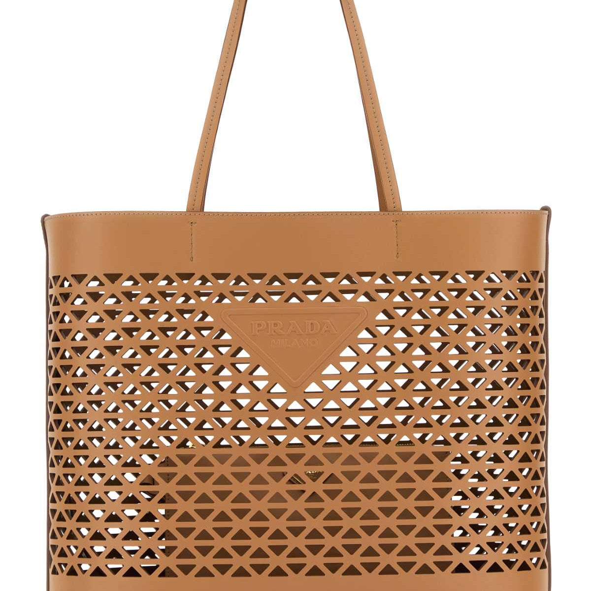 PRADA Leather Shopping Handbag