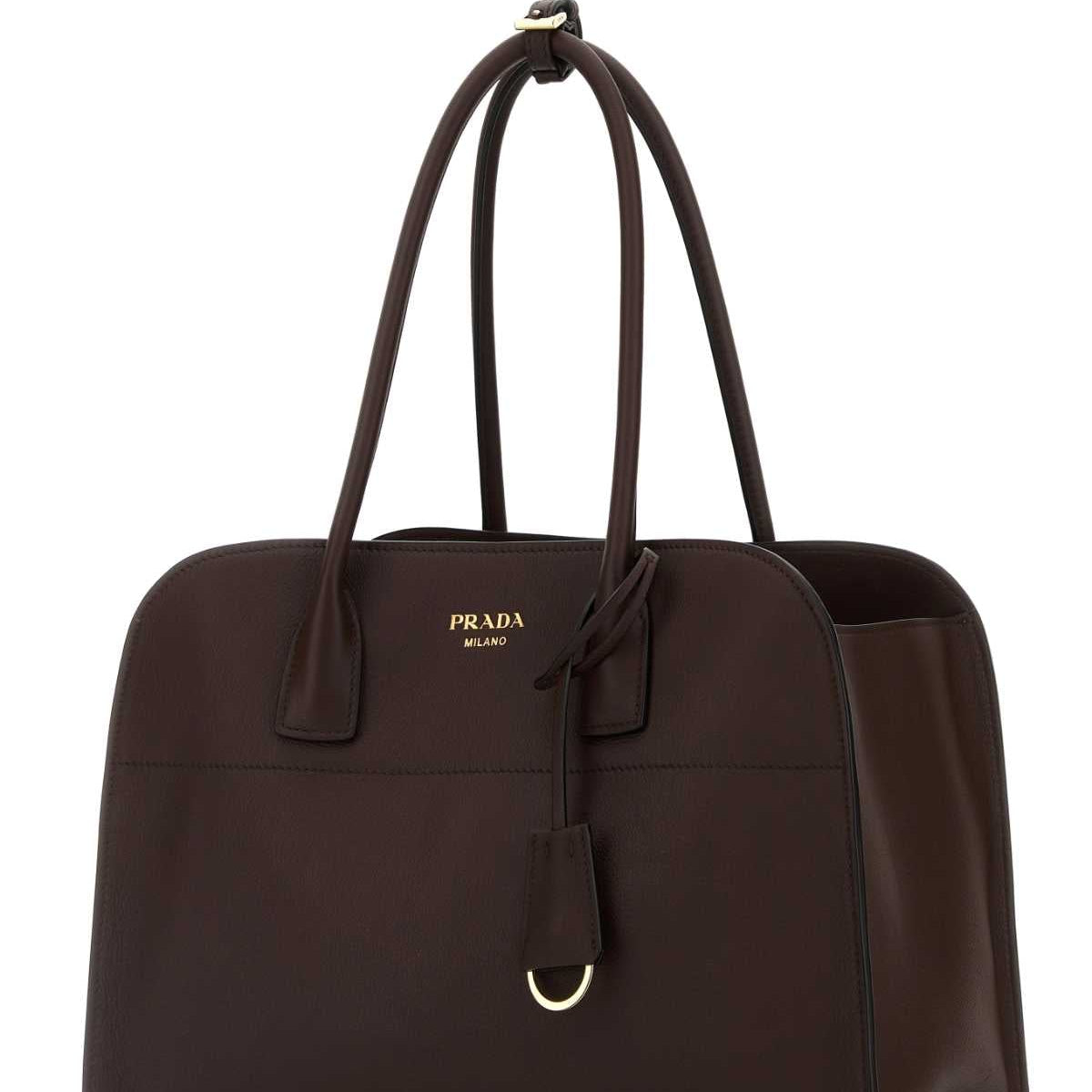 PRADA Medium Leather Shopping Handbag