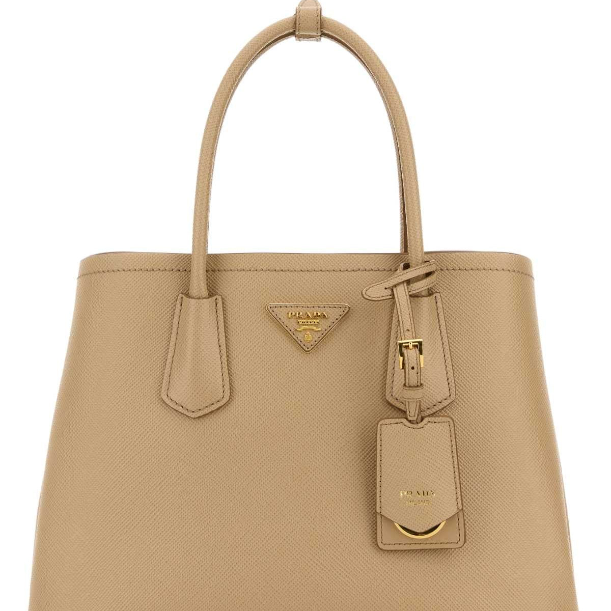PRADA Mini Leather Double Handbag