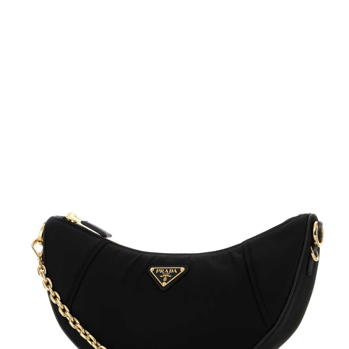 PRADA Demi-Lune Mini Shoulder Handbag