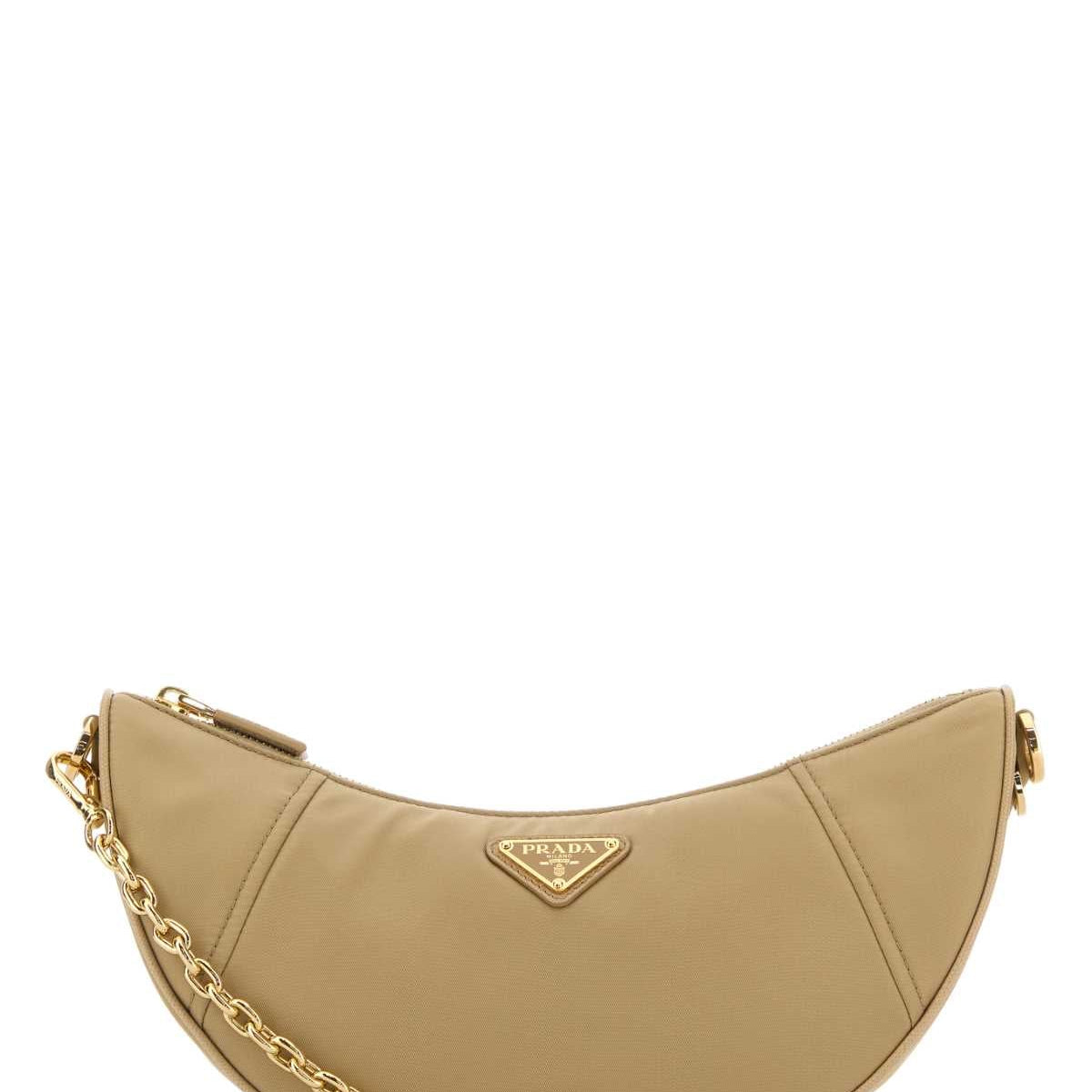 PRADA Demi-Lune Mini Shoulder Handbag