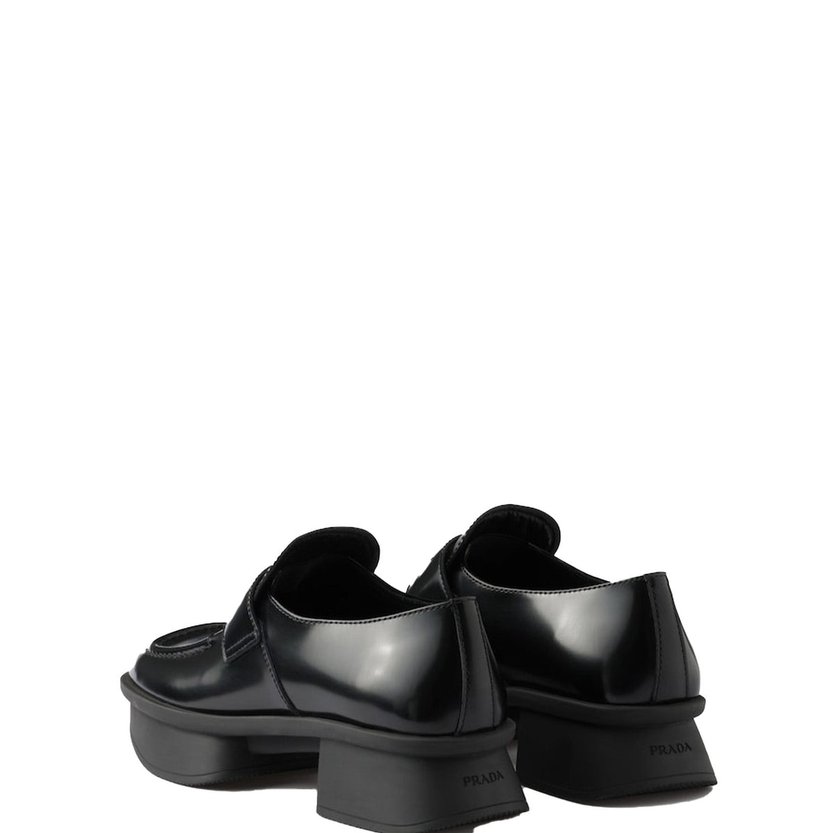 PRADA Brushed Leather Loafers for Women