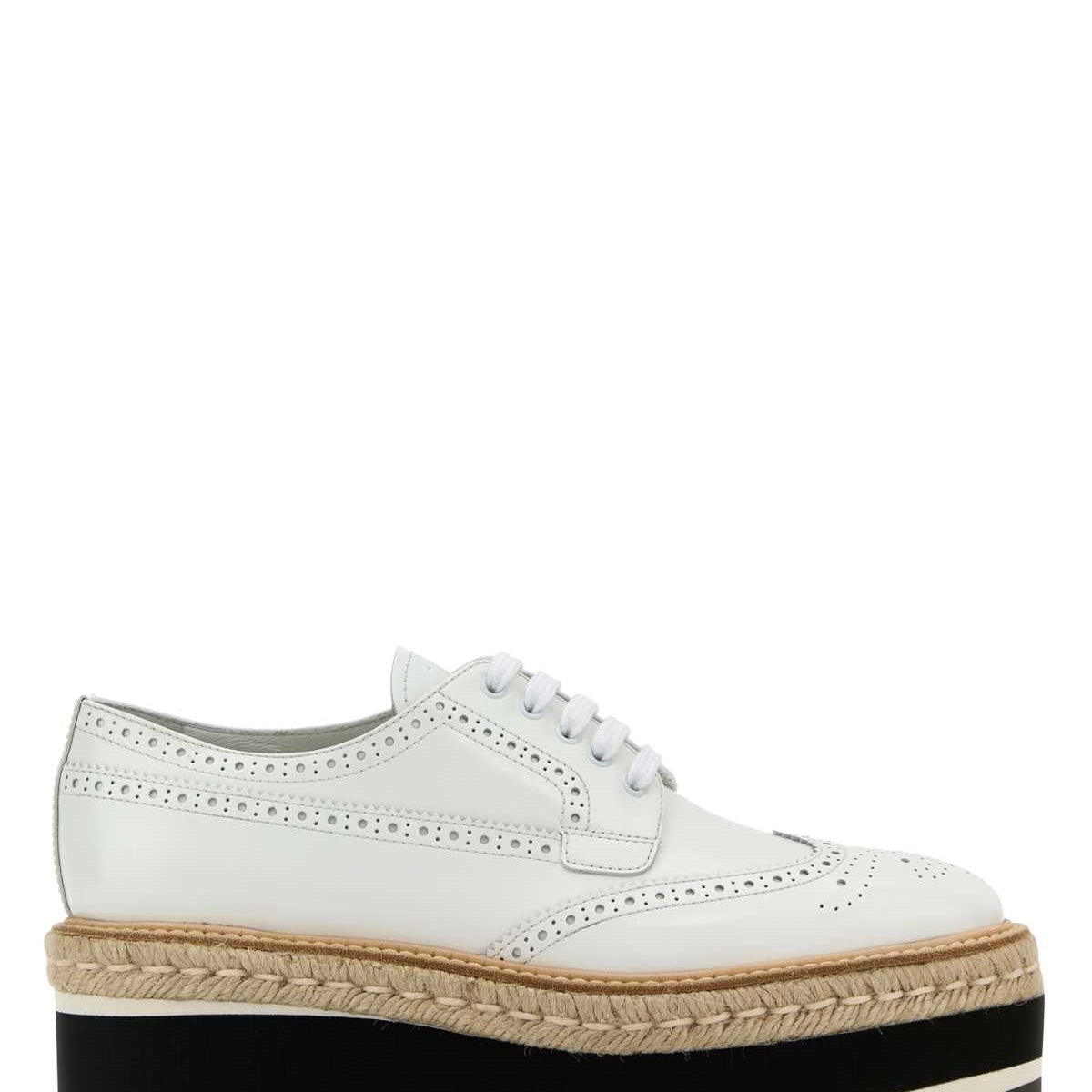 PRADA Women's Leather Lace-Up Sneakers