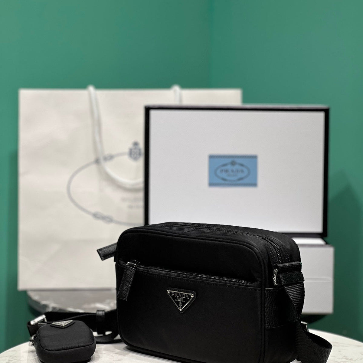 PD RE-NYLON SHOULDER BAG