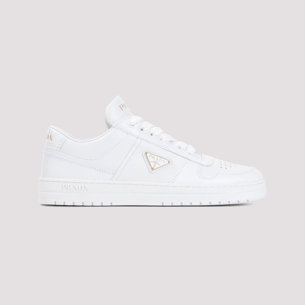 PRADA Fashionable Leather Downtown Sneakers for Women