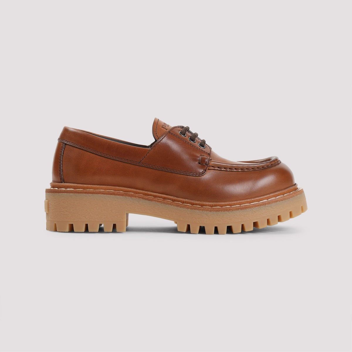 PRADA Lace-Up Leather Shoes for Women