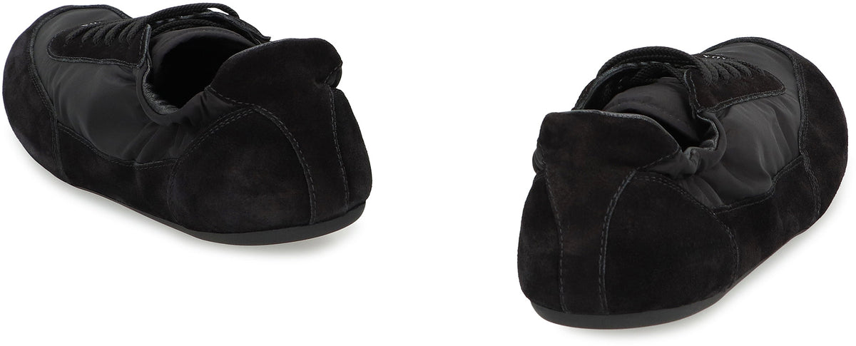 PRADA Stylish Women's Sneakers in Re-Nylon and Suede