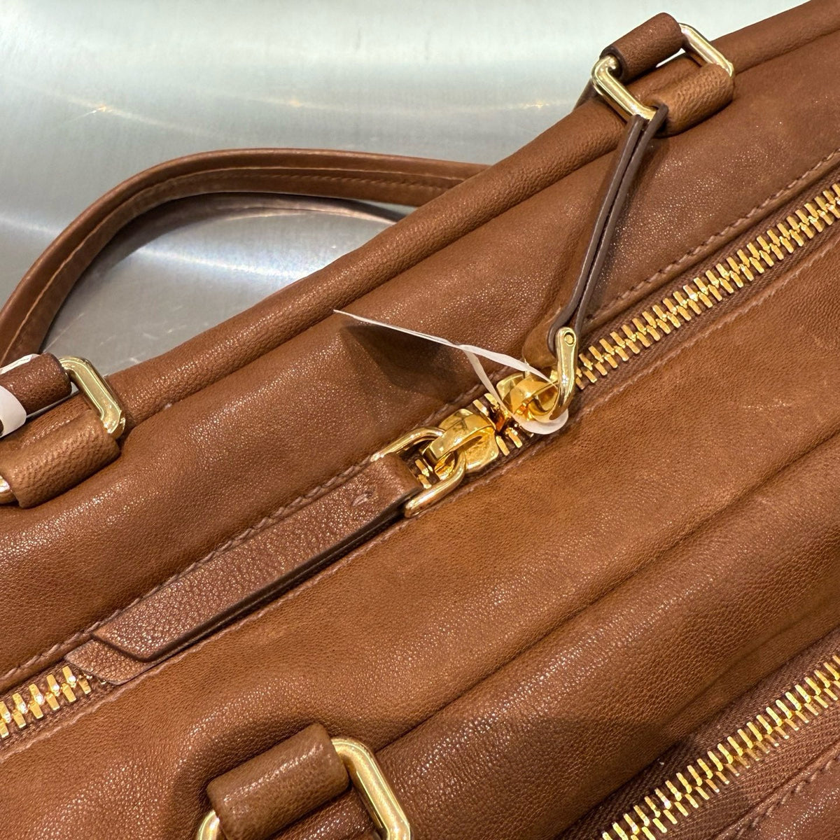 MIU M NAPPA LEATHER TOP HANDLE BAG