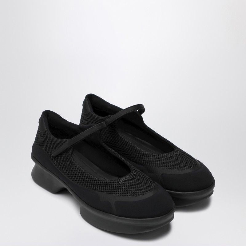 PRADA Mesh Ballerina with Velcro Strap for Women