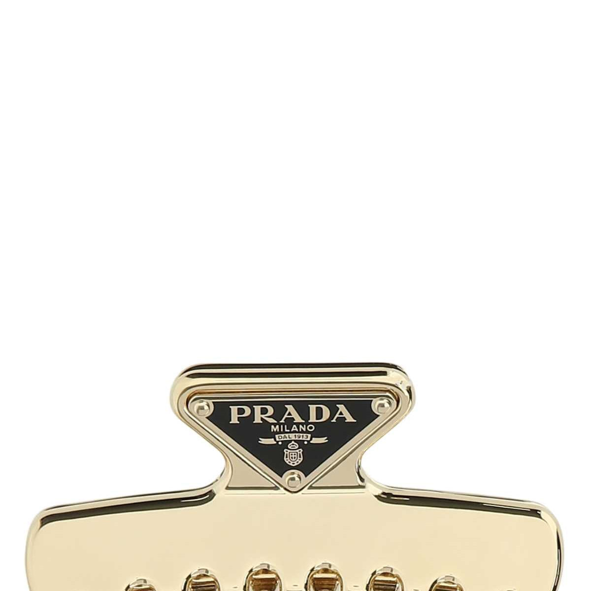 PRADA Elegant Gold Metal Hair Clip