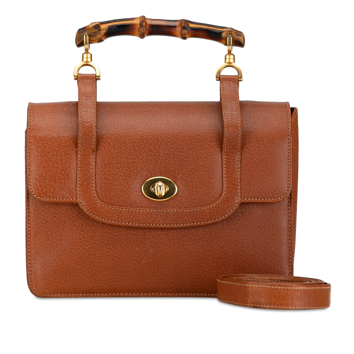 GUCCI Bamboo Leather Satchel