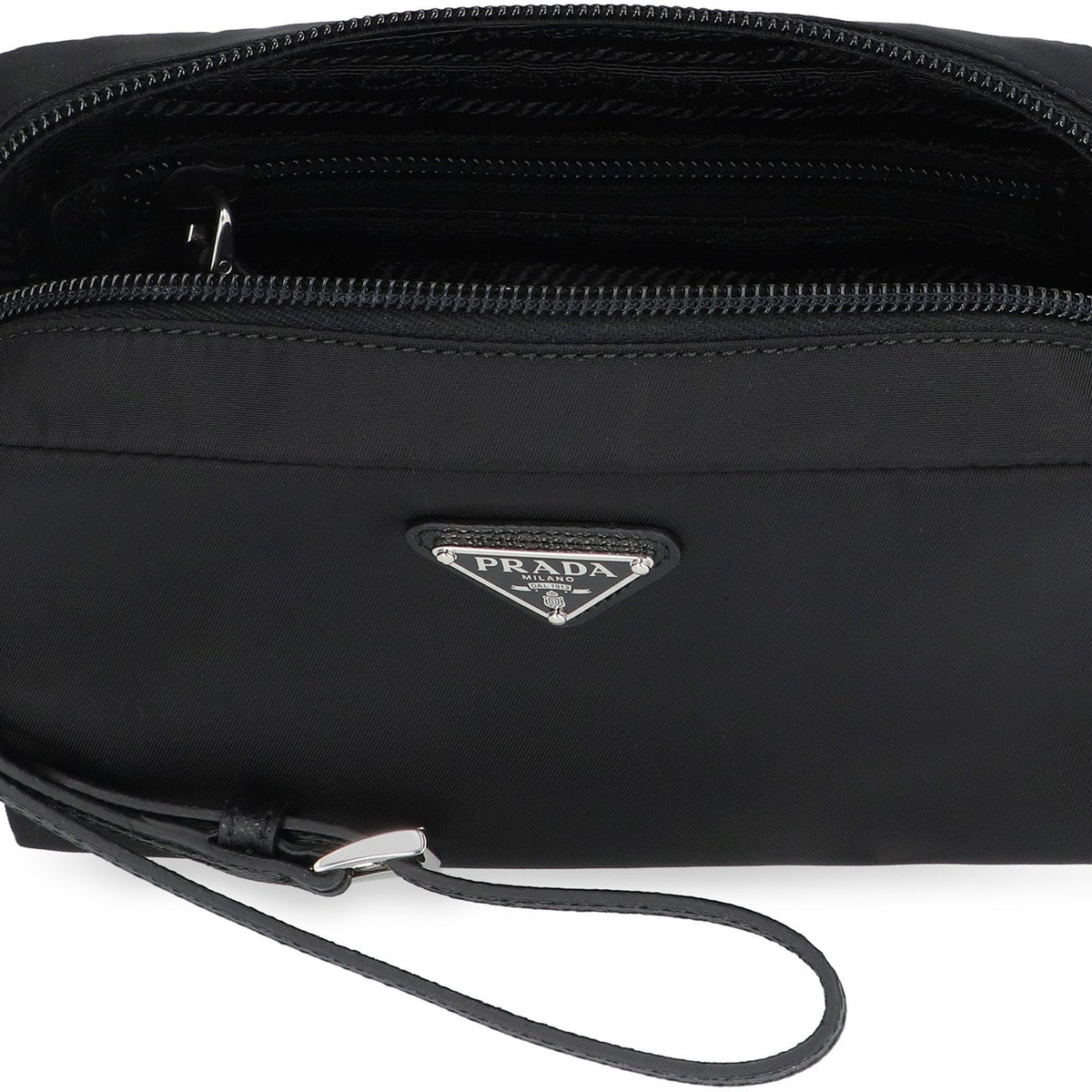 PRADA Mini Re-Nylon Wallet with Wrist Strap