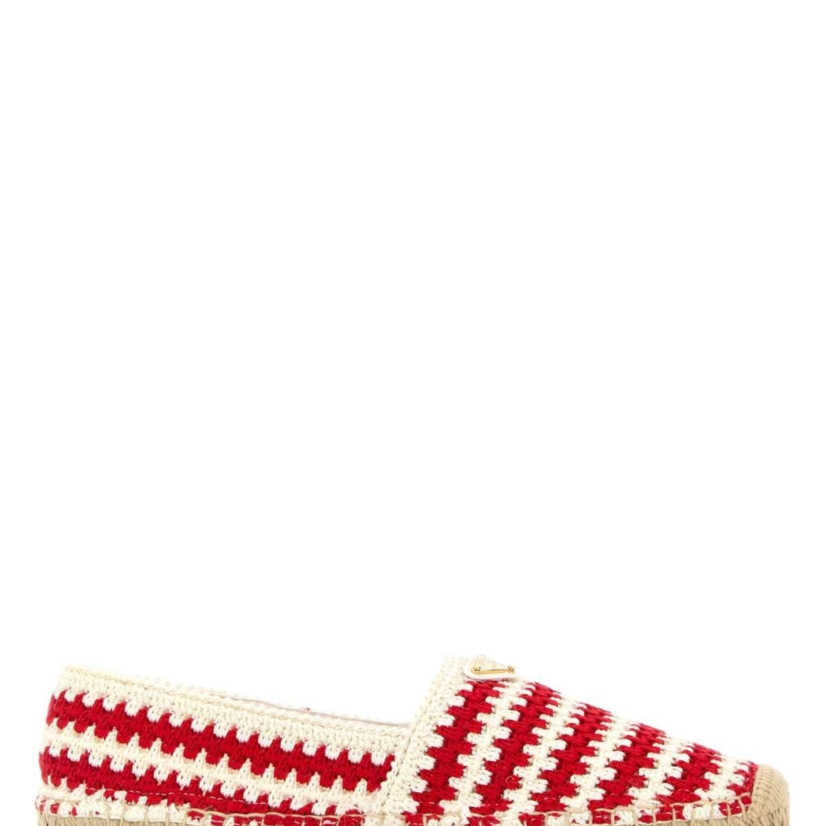 PRADA Two-Tone Crochet Espadrilles for Women