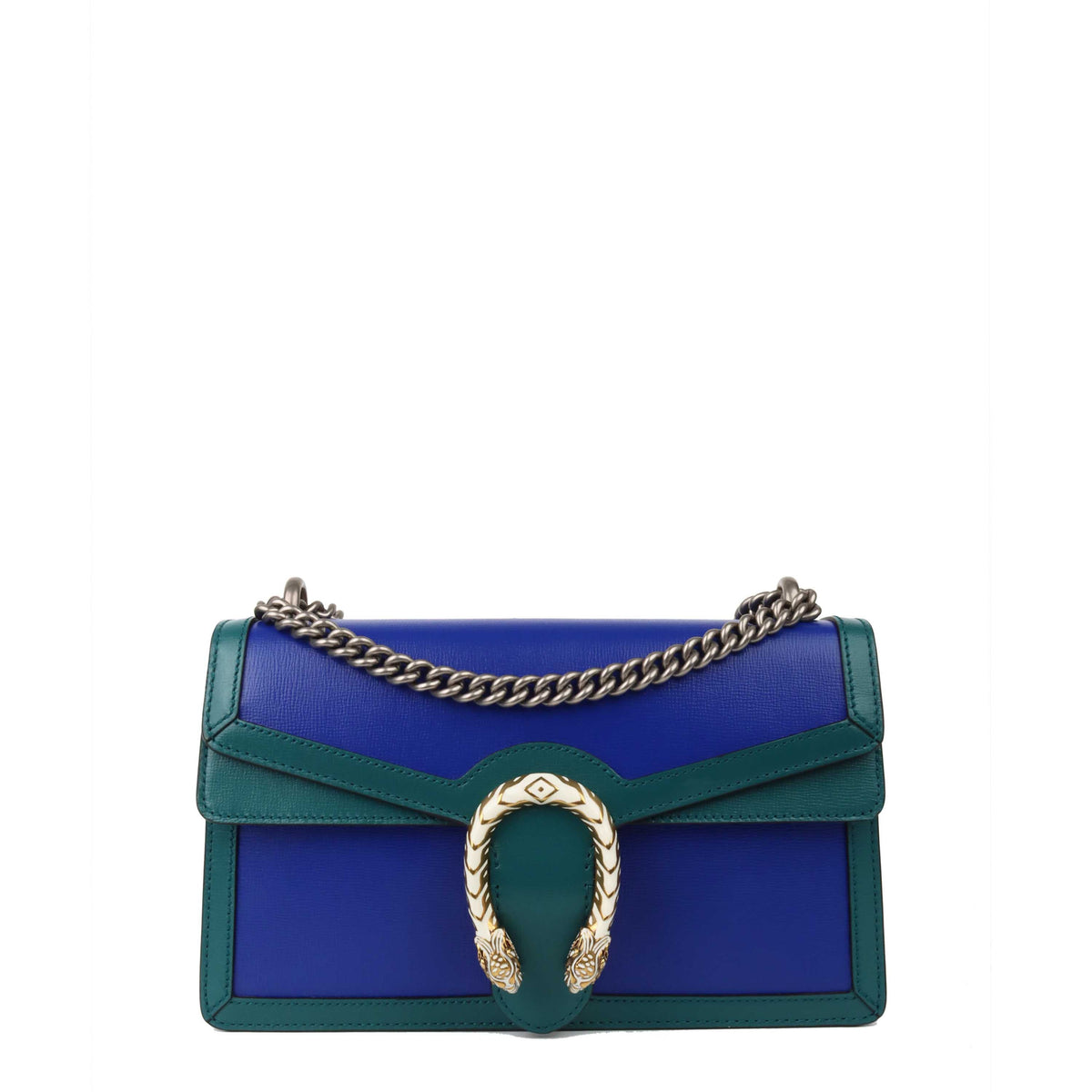 Gucci Limited Edition Green and Blue Dionysus Shoulder Bag *