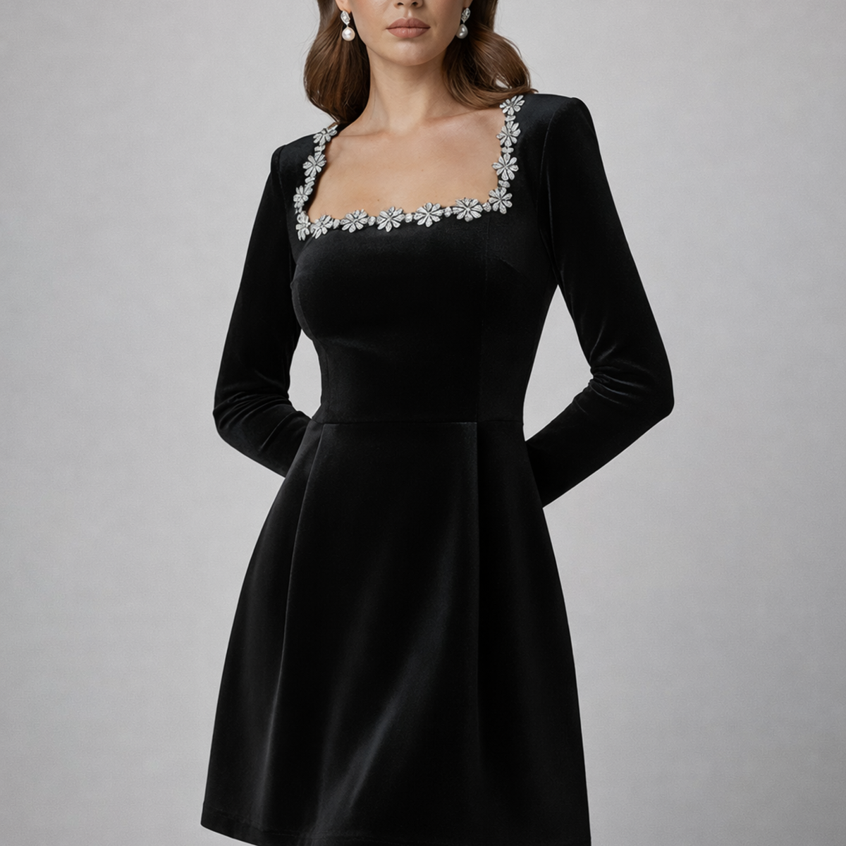 Odette | Velvet Mini Dress