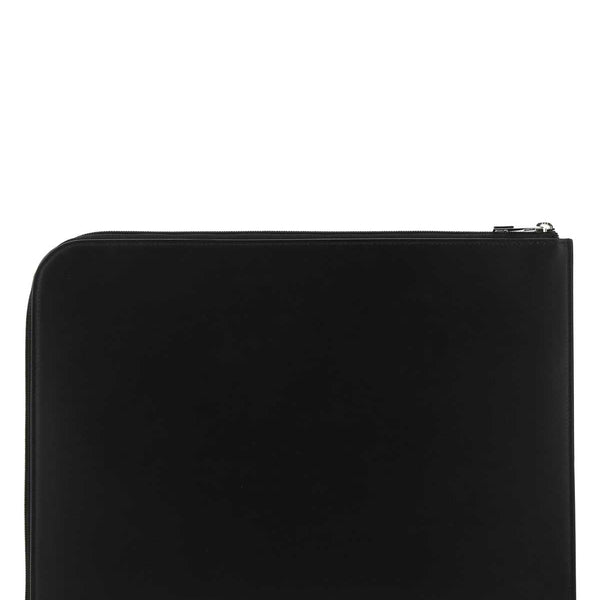 Alexander Mcqueen Men Black Leather Document Holder