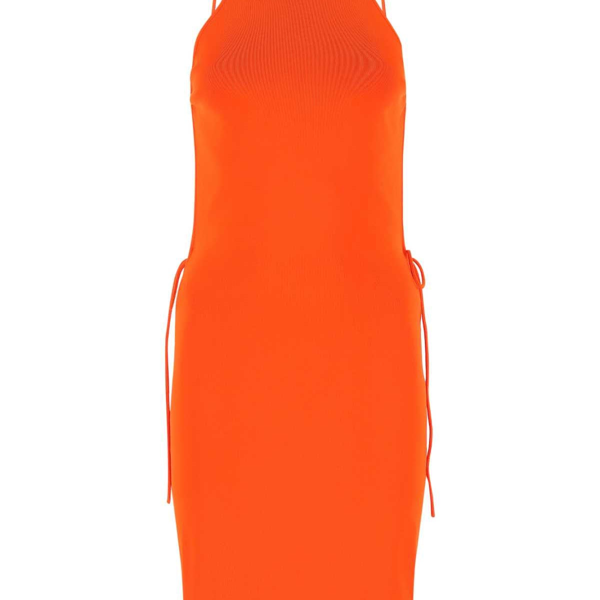Bottega Veneta Women Orange Stretch Viscose Blend Dress