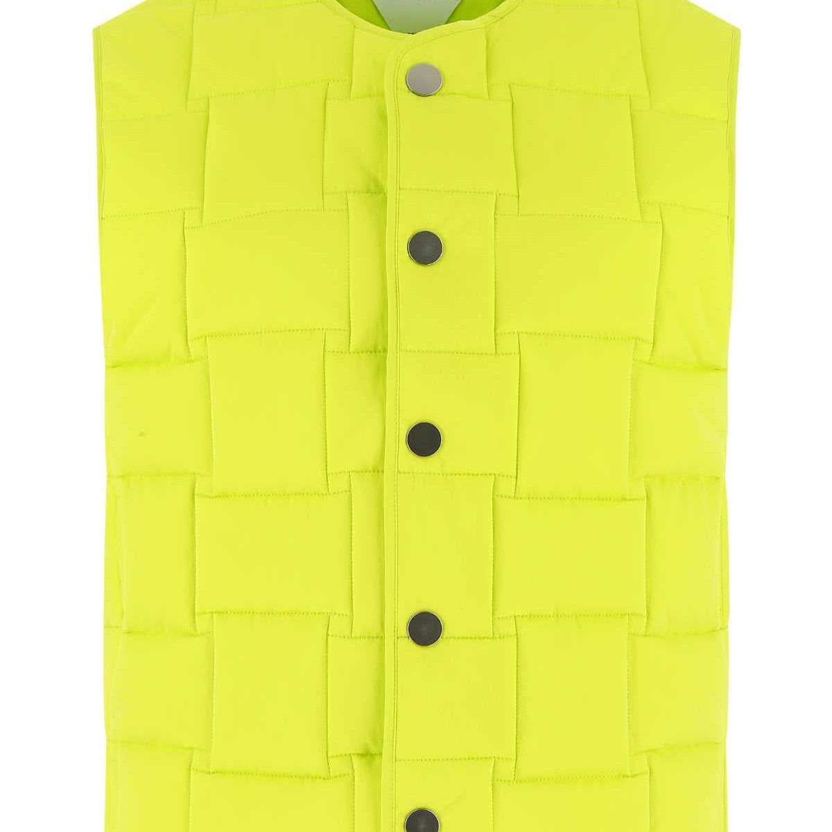 Bottega Veneta Women Acid Green Nylon Padded Vest