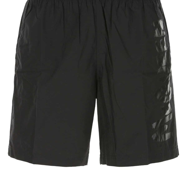 Alexander Mcqueen Men Black Nylon Swimming Shorts