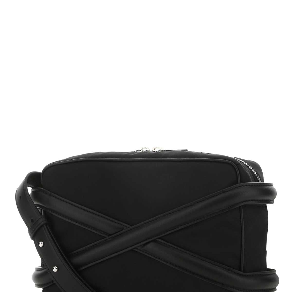 Alexander Mcqueen Men Black Nylon Harness Crossbody Bag
