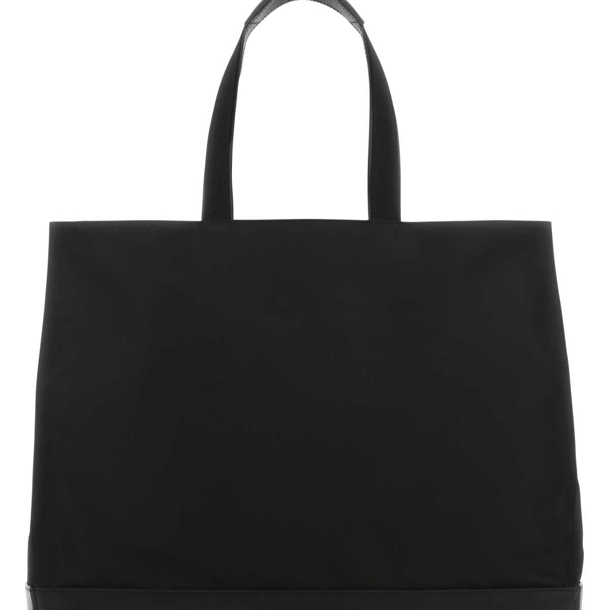 Alexander Mcqueen Men Black Fabric Shopping Bag