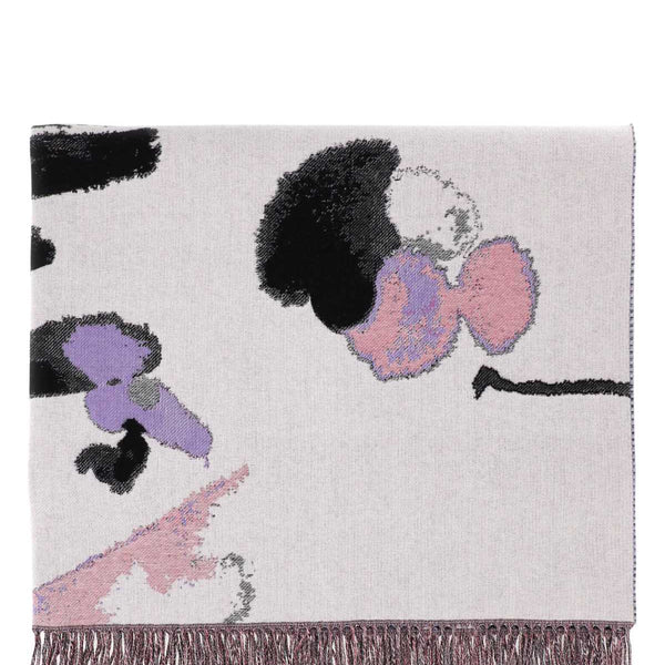 Alexander Mcqueen Women Embroidered Wool Blend Blanket
