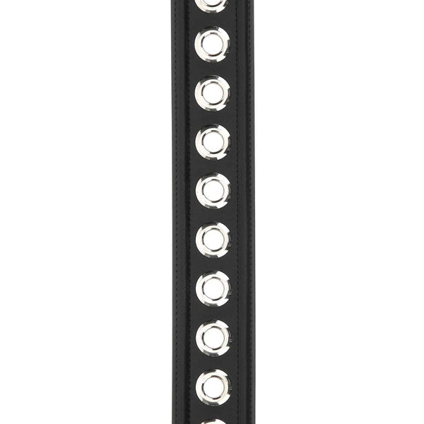 Alexander Mcqueen Women Black Leather Belt