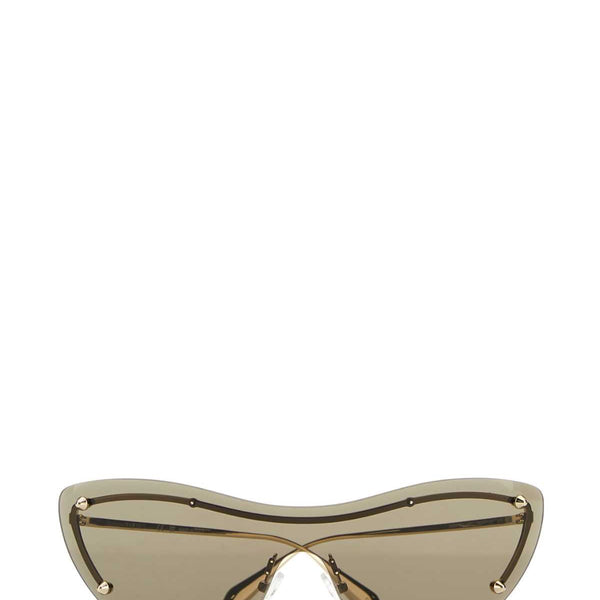 Alexander Mcqueen Women Gold Metal Spike Studs Sunglasses