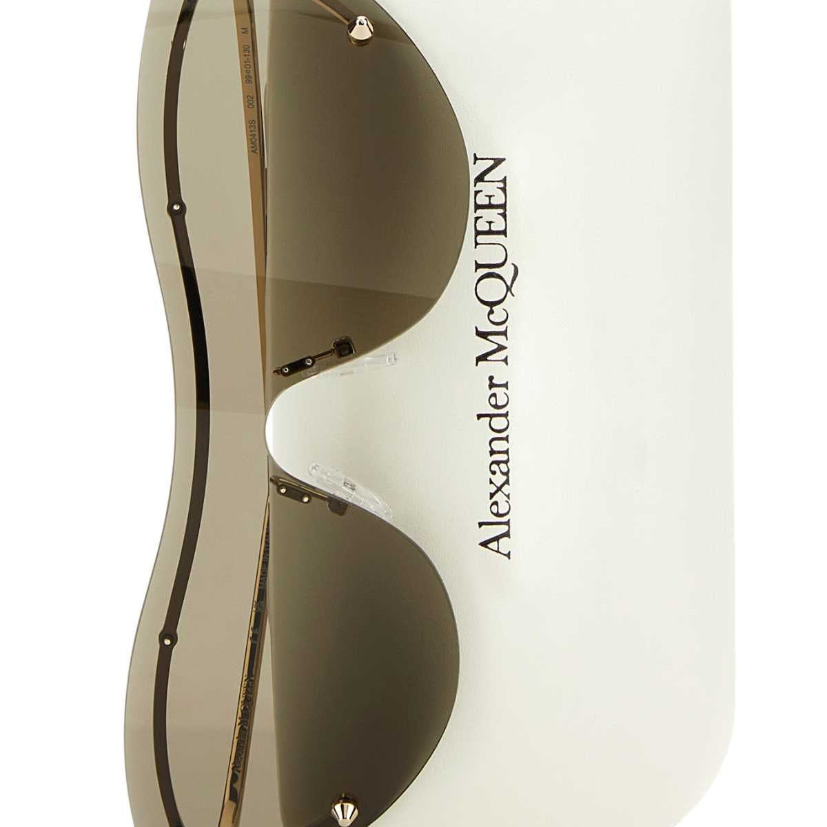 Alexander Mcqueen Women Gold Metal Spike Studs Sunglasses