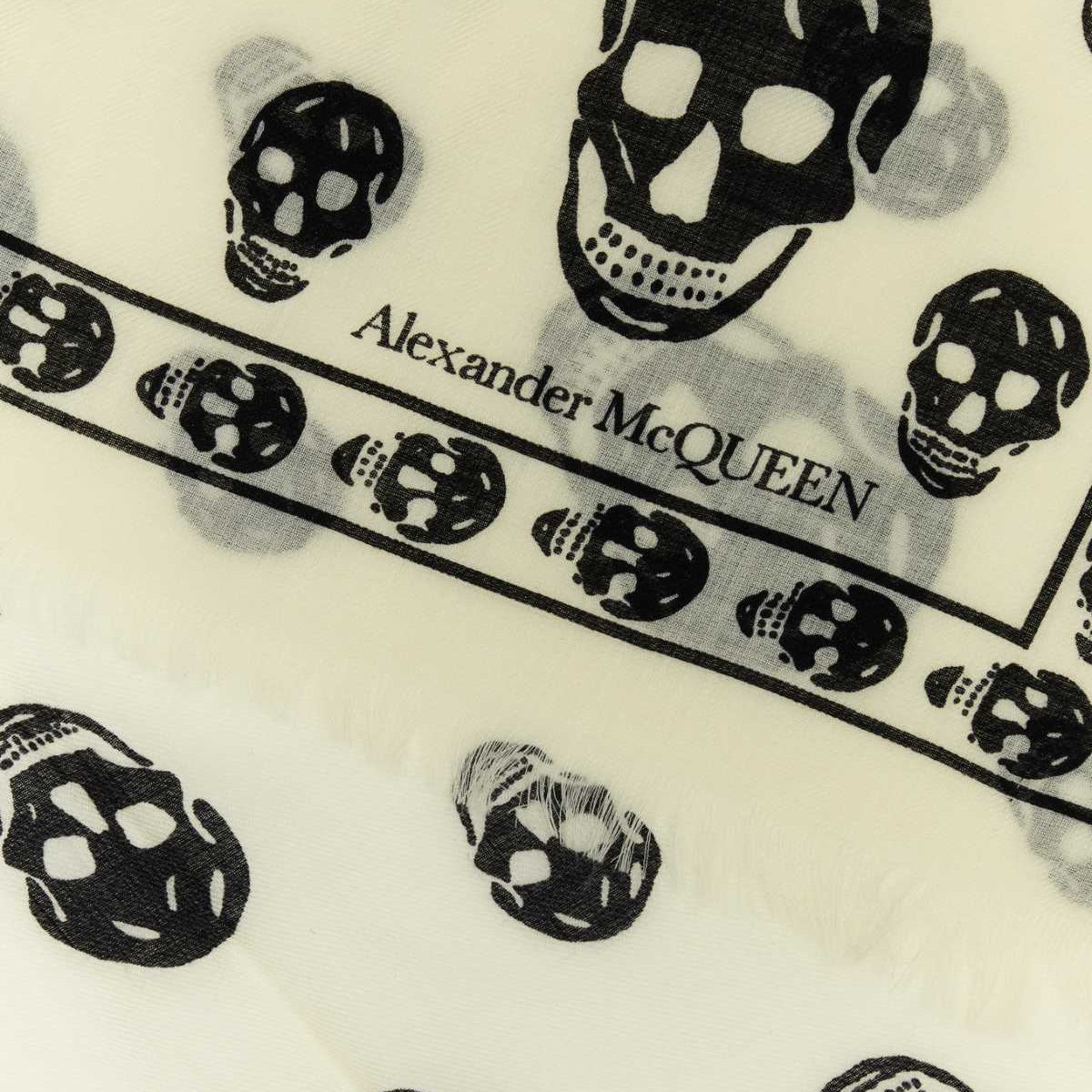 Alexander Mcqueen Women Embroidered Wool Foulard