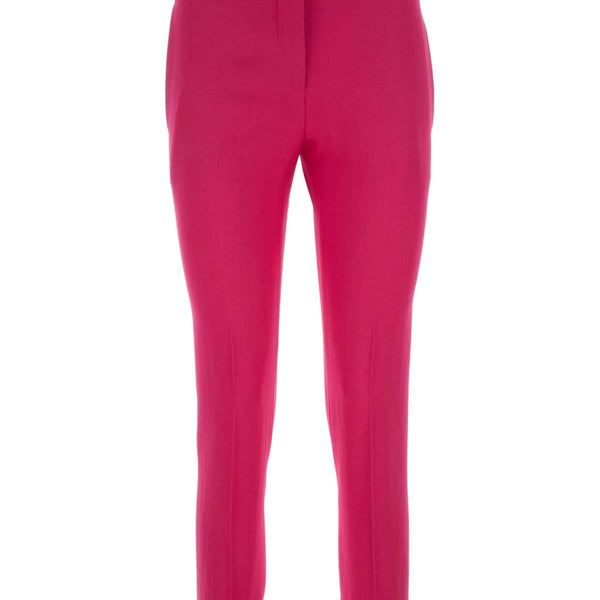 Alexander Mcqueen Women Fuchsia Crepe Pant