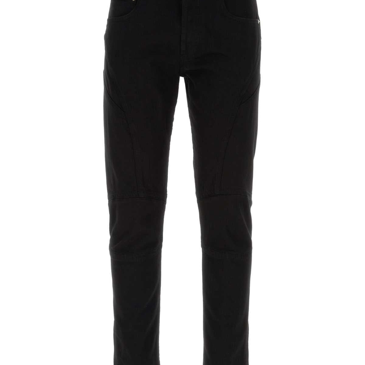 Alexander Mcqueen Men Black Stretch Denim Jeans