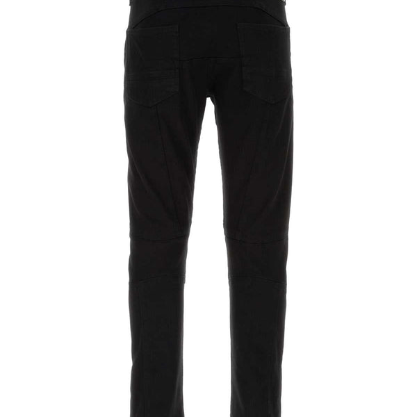 Alexander Mcqueen Men Black Stretch Denim Jeans