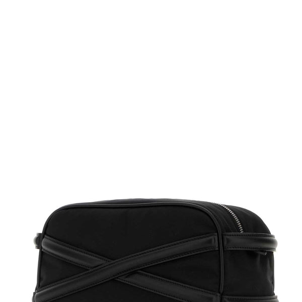 Alexander Mcqueen Men Black Fabric Beauty Case