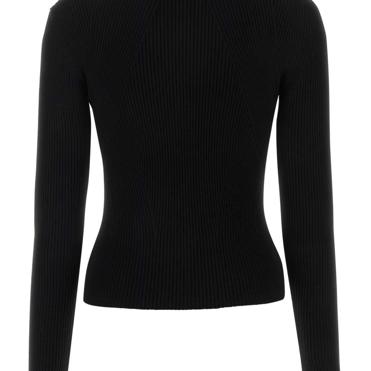 Alexander Mcqueen Women Black Wool Blend Sweater