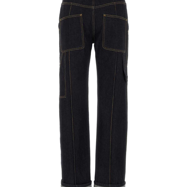Alexander Mcqueen Women Dark Blue Denim Jeans