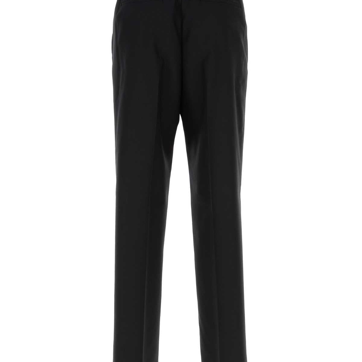 Fendi Men Black Wool Pant