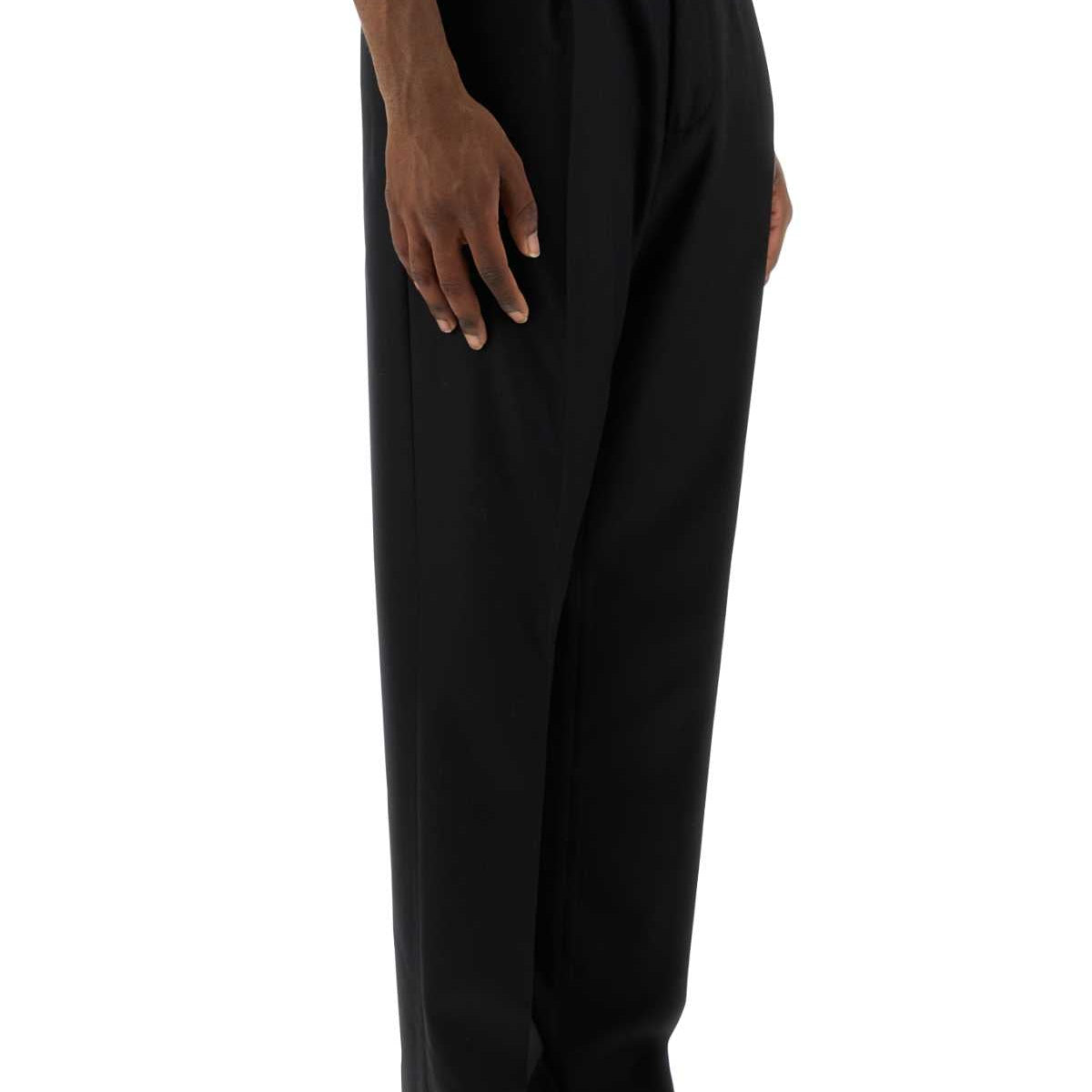Fendi Men Black Wool Pant