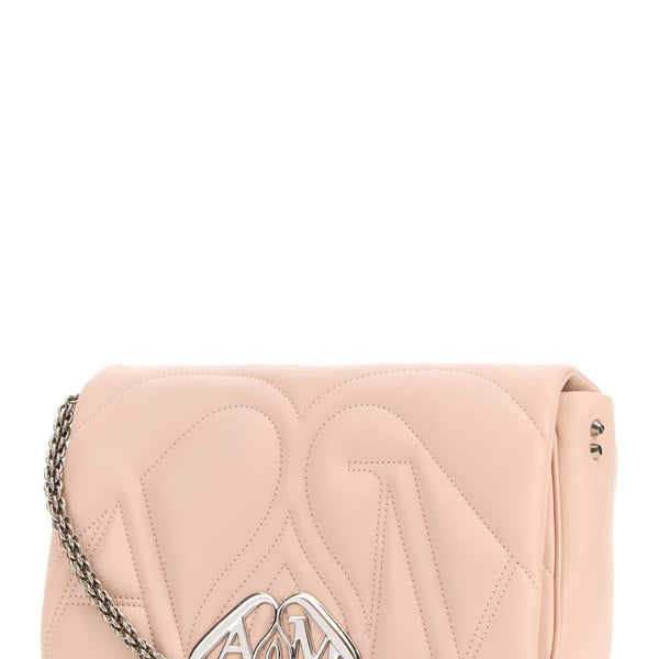 Alexander Mcqueen Women Pink Leather Small Seal Shoulder Bag